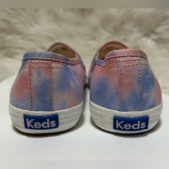 Keds Women's Size 6 Champion Slip Tie Dye Shoes Pink White Blue - Picture 6 of 11